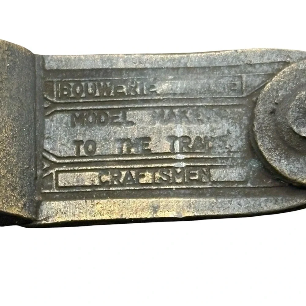 Bouwerie‎ Lane Brass Belt Buckle Libra Balance Celestial Vintage Round Horoscope